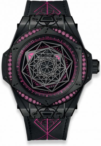 Buy HUBLOT BIG BANG SANG BLEU ALL BLACK PINK 39MM 465.CS.1119.VR.1233.MXM18 Copy Watch Discount